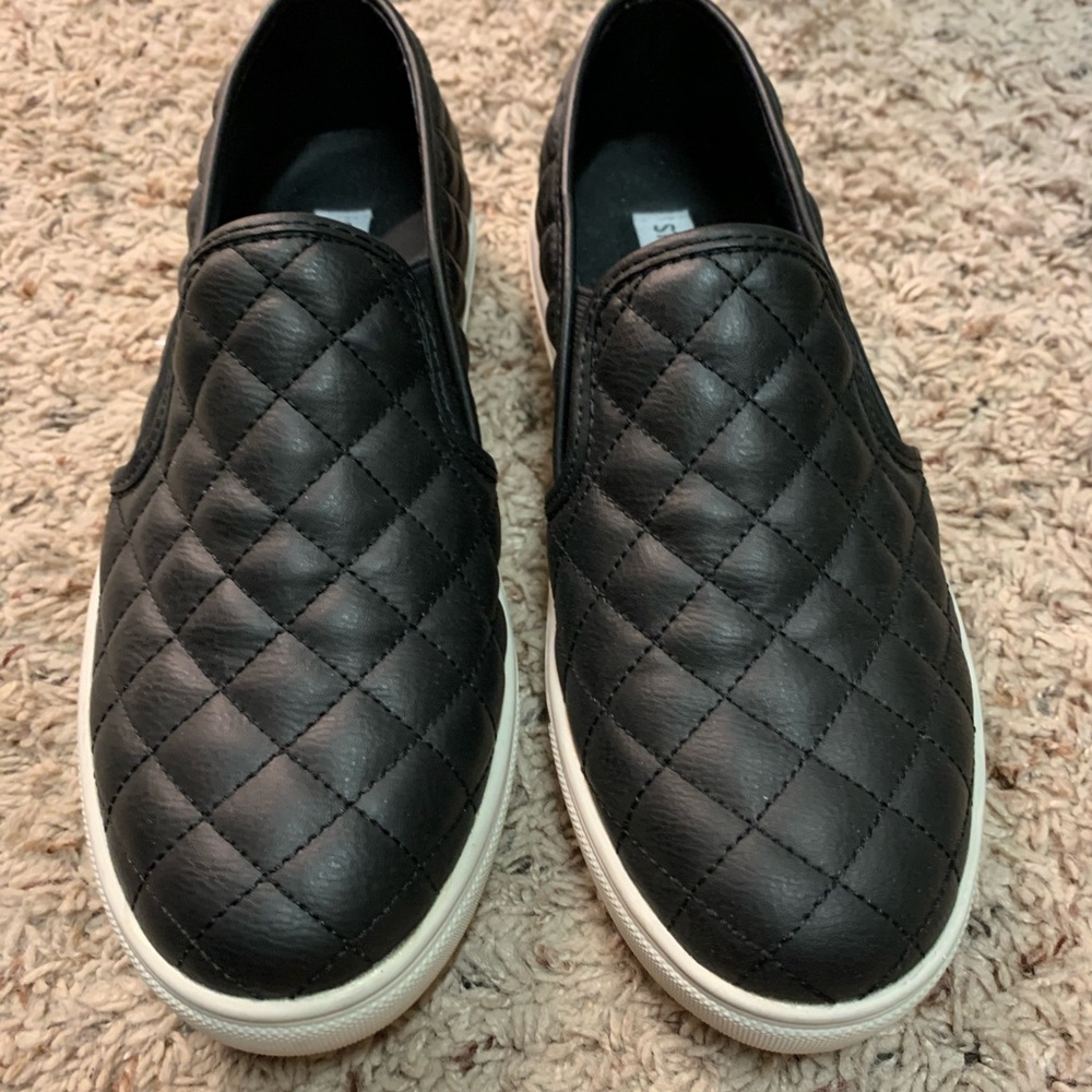 Steve Madden Quilted ECENTRCQ BLACK Shoes